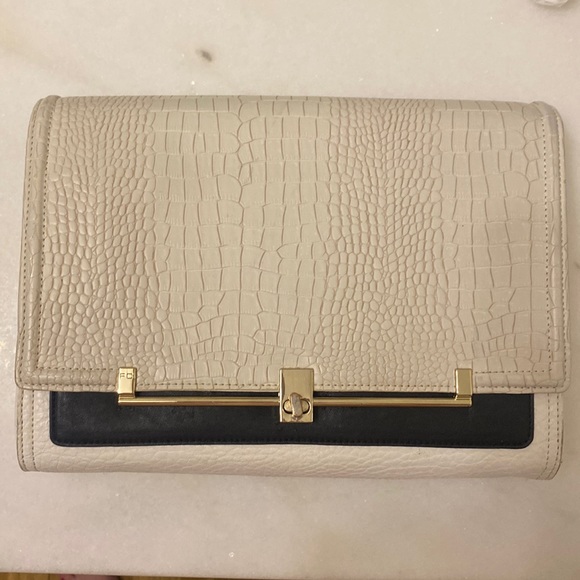 French Connection Faux Leather Clutch - Picture 1 of 5
